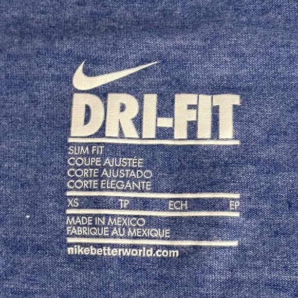 Nike Chicago Cubs MLB V Neck Slim Dri Fit Tee Size XS - Picture 3 of 3